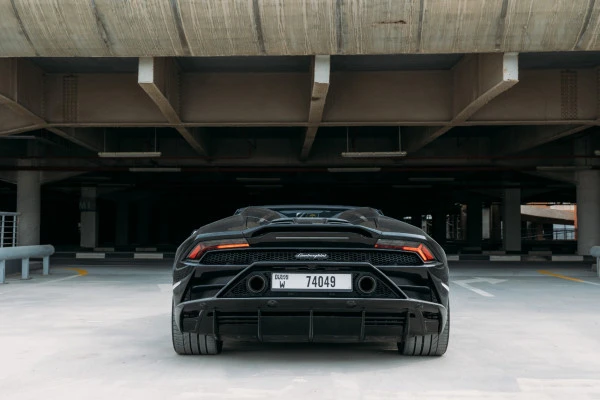 Черный Lamborghini Evo Spyder Photo 2