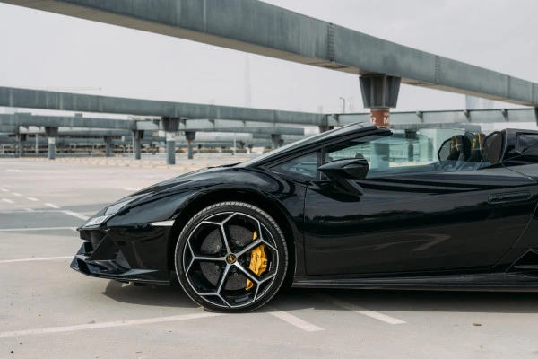 Черный Lamborghini Evo Spyder Photo 3