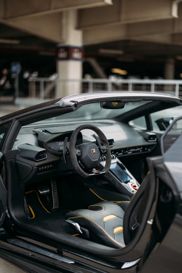 Черный Lamborghini Evo Spyder Photo 6