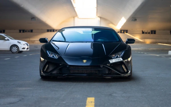 Черный Lamborghini Evo Spyder Photo 2