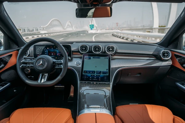 Черный Mercedes C200 Photo 5