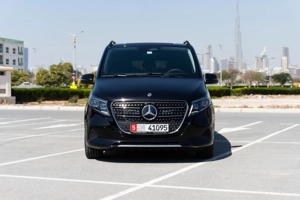 Черный Mercedes V300 Avantgarde Extra Long Photo 3