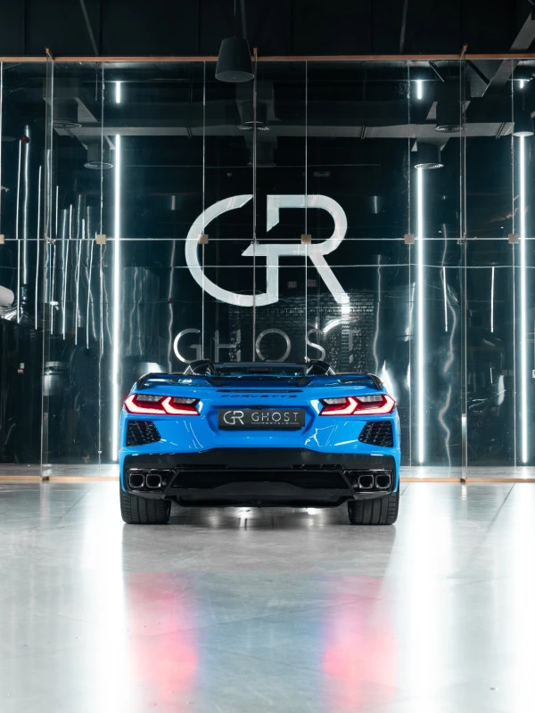 Blue Chevrolet Corvette C8 STINGRAY 3LT Photo 2