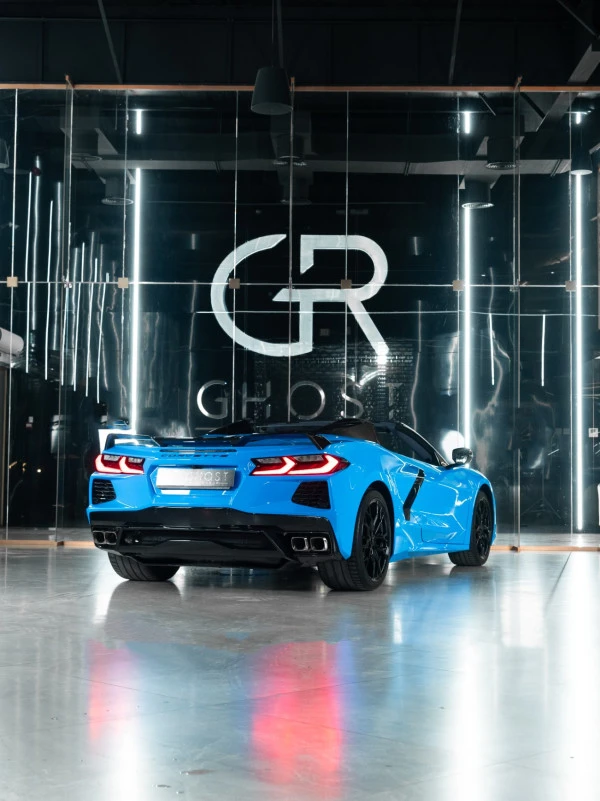 Blue Chevrolet Corvette C8 STINGRAY 3LT Photo 4