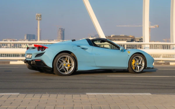 Blue Ferrari F8 Tributo Spider Photo 2