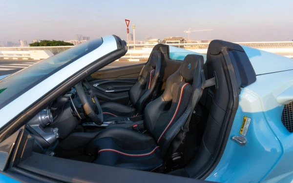 Blue Ferrari F8 Tributo Spider Photo 4