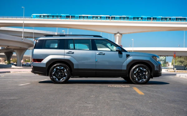Синий Hyundai Santa Fe Photo 2
