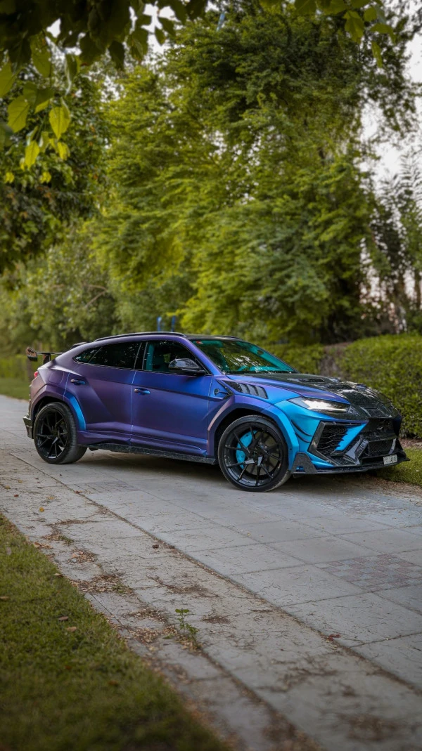 Синий Lamborghini Urus Photo 2