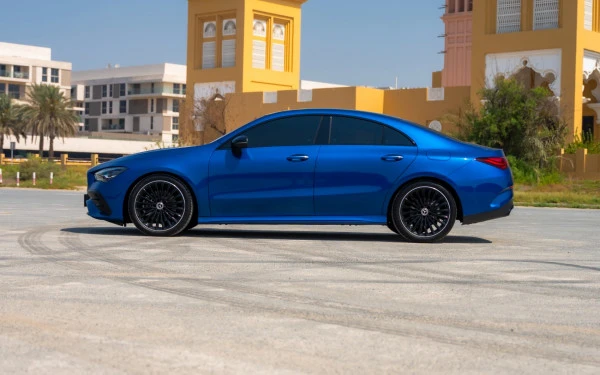 Blue Mercedes CLA200 Photo 2