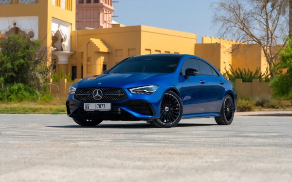 Blue Mercedes CLA200 Photo 3