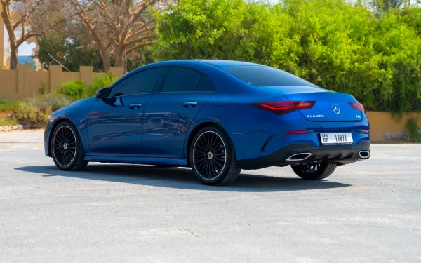 Blue Mercedes CLA200 Photo 4