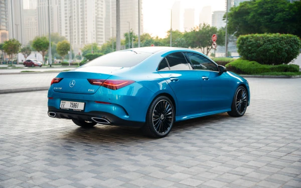 Blue Mercedes CLA200 Photo 2
