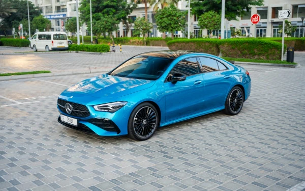 Blue Mercedes CLA200 Photo 3
