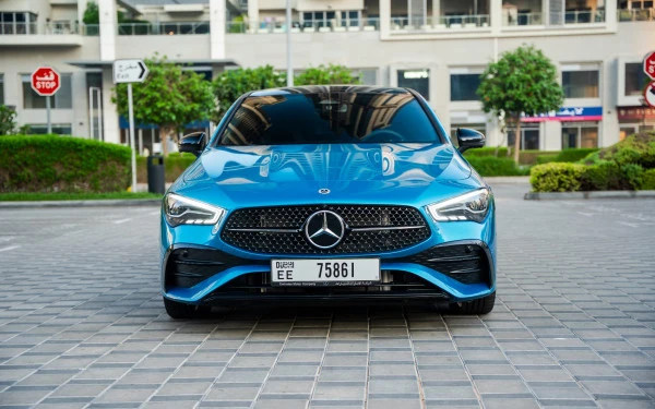 Blue Mercedes CLA200 Photo 5