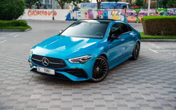Blue Mercedes CLA200 Photo 11