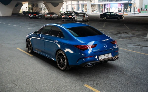 Blue Mercedes CLA200 Photo 2