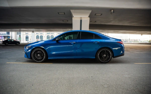 Blue Mercedes CLA200 Photo 3