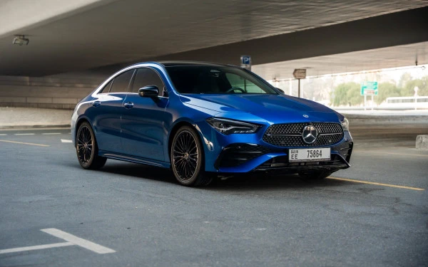 Blue Mercedes CLA200 Photo 4