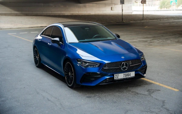 Blue Mercedes CLA200 Photo 6