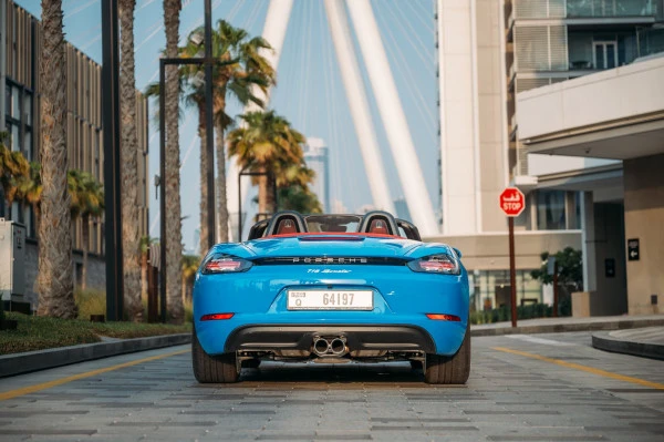 Blue Porsche Boxster 718 Style Edition Photo 2