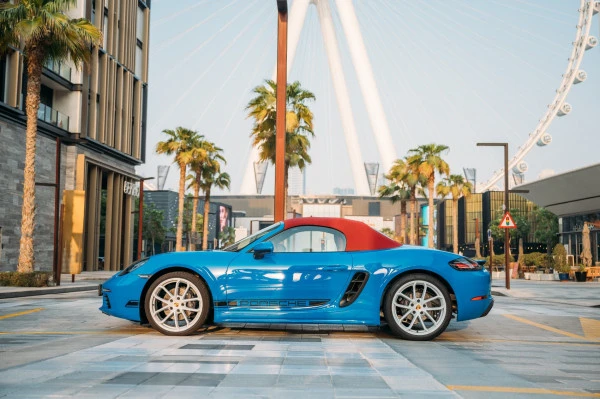 Blue Porsche Boxster 718 Style Edition Photo 3