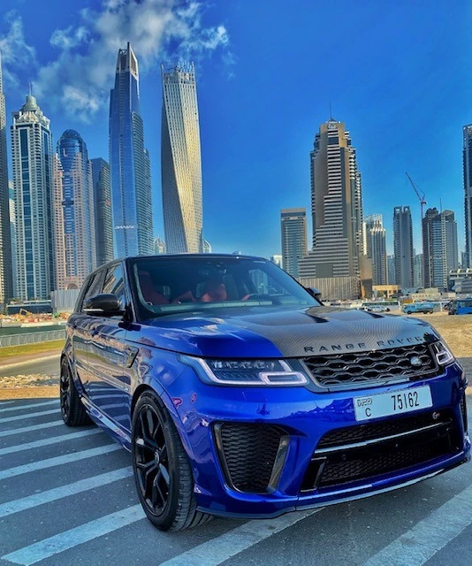Blue Range Rover Sport SVR Photo 2