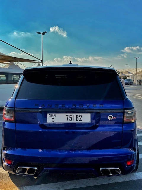 Blue Range Rover Sport SVR Photo 3