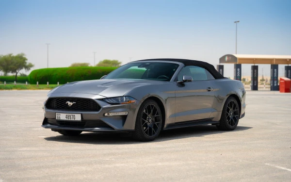 Dark Grey Ford Mustang cabrio Photo 2