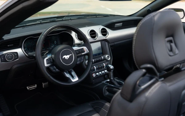 Dark Grey Ford Mustang cabrio Photo 7