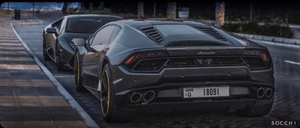 Dark Grey Lamborghini Huracan Photo 2