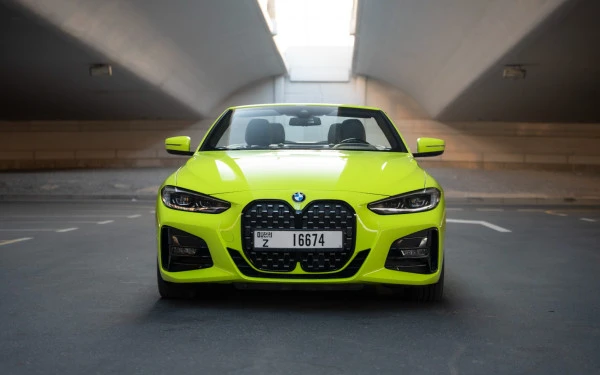 Lime Green BMW 430i cabrio Photo 3