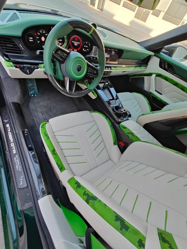 Green Porsche 911 Carrera Turbo S Top Car Photo 3