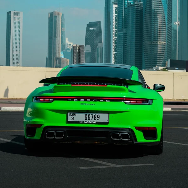 Green Porsche 911 Turbo Photo 4