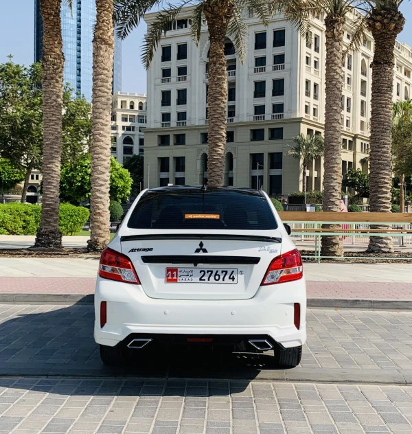 White Mitsubishi Attrage Prime Photo 4