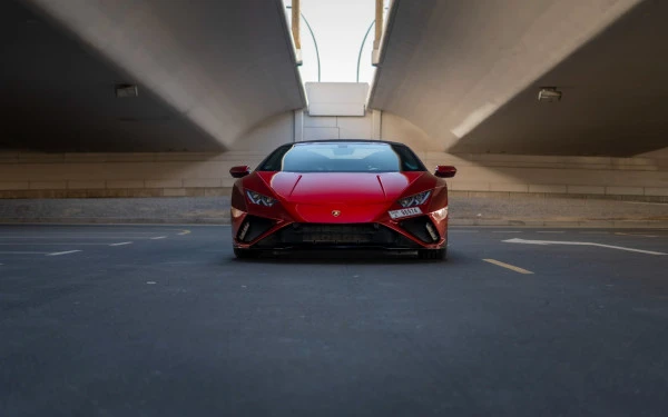 Бардовый Lamborghini Huracan Evo Spyder Photo 3