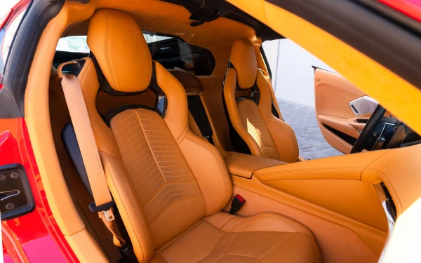 Red Chevrolet Corvette With Manual Retractable Roof Photo 8