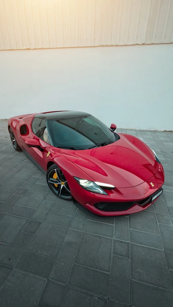 Red Ferrari 296 Photo 2