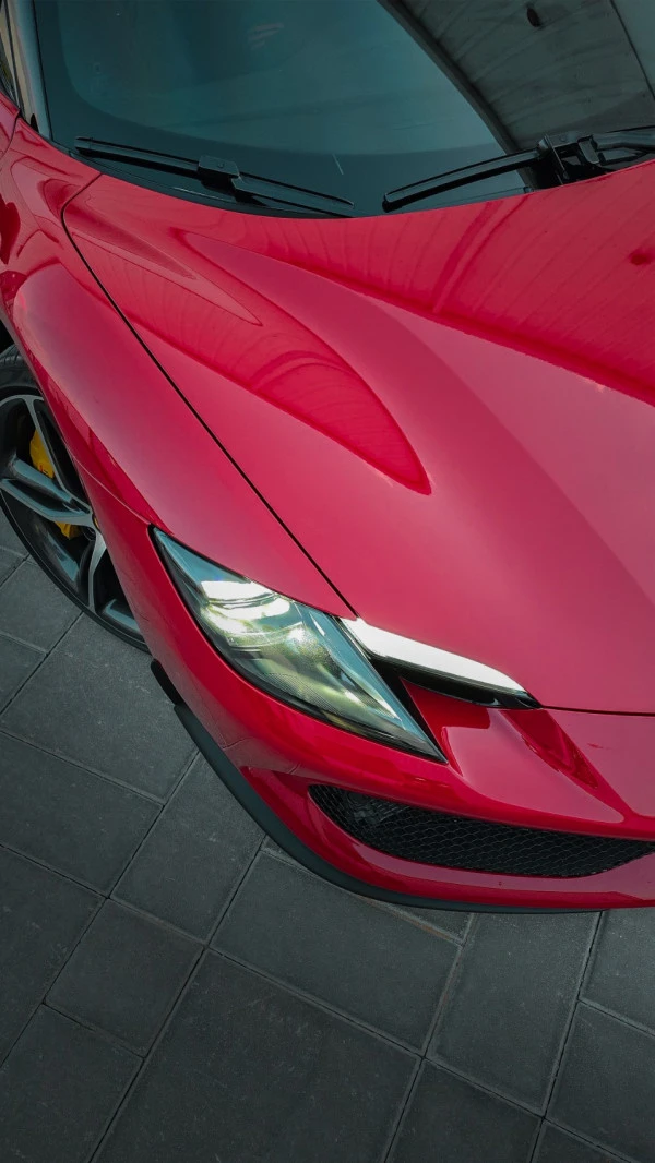 Red Ferrari 296 Photo 4
