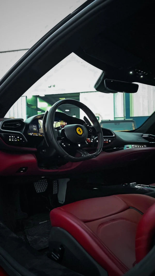 Red Ferrari 296 Photo 9