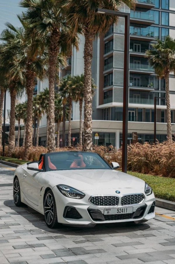 White BMW Z4 cabrio Photo 2