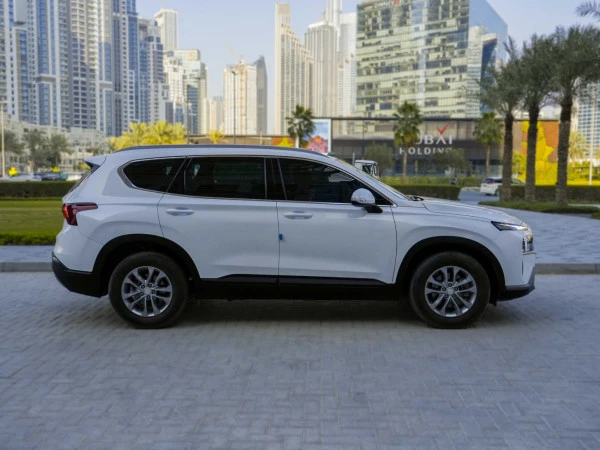 White Hyundai Santa Fe Photo 6