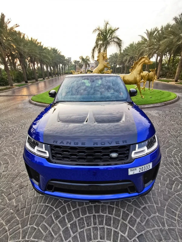 Синий Range Rover Sport SVR Photo 5