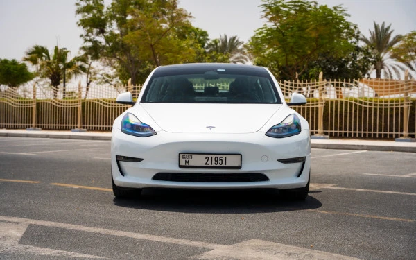 Белый Tesla Model 3 Photo 2