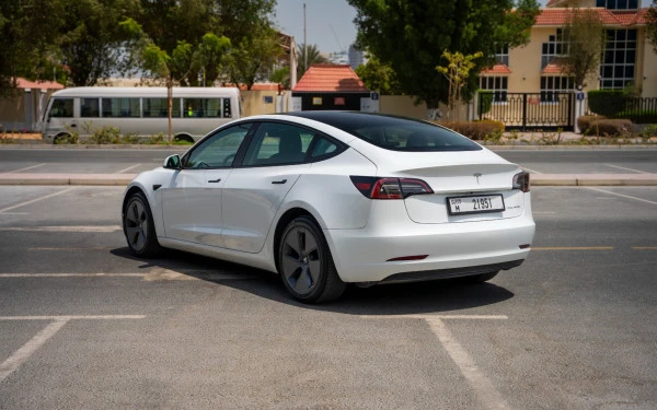 Белый Tesla Model 3 Photo 5