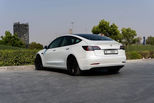 Белый Tesla Model 3 Photo 3