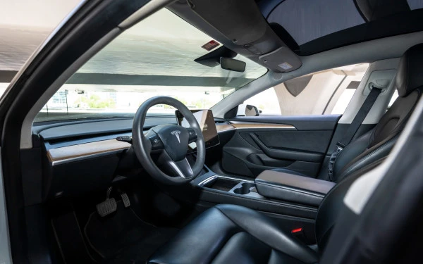 White Tesla Model 3 Photo 12