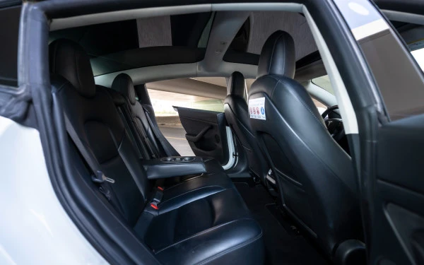 White Tesla Model 3 Photo 13