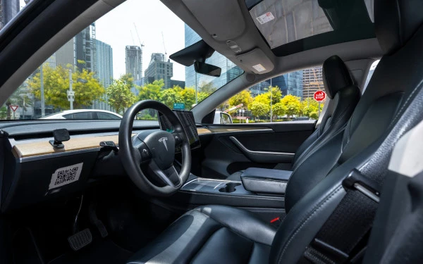 Белый Tesla Model Y Long Range Photo 9