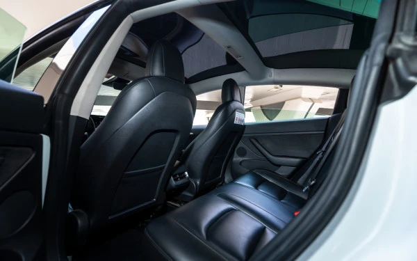White Tesla Model Y Long Range Photo 5