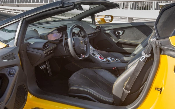 Yellow Lamborghini Huracan Spyder Photo 7